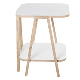 Side table Alexandra House Living White Brown 50 x 60 x 50 cm-4