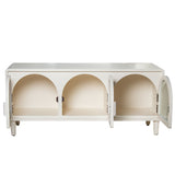 Sideboard Alexandra House Living White Wood 120 x 53 x 42 cm-8