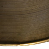 Stool Alexandra House Living Golden Metal 35 x 41 x 35 cm Engraving-1