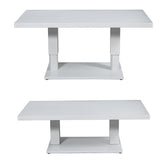 Table Alexandra House Living White 140 x 82 cm Adjustable-2