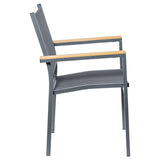 Garden chair Alexandra House Living Black 55 x 86 x 60 cm textilene-4