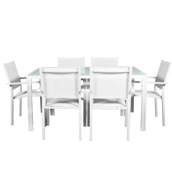 Table set with chairs Alexandra House Living 7 Pieces-0