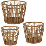 Set of Planters Alexandra House Living wicker Rattan (3 Pieces)-0