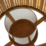 Lantern set Alexandra House Living Brown Bamboo 30 x 51 x 30 cm 24 x 47 x 24 cm 2 Pieces-4