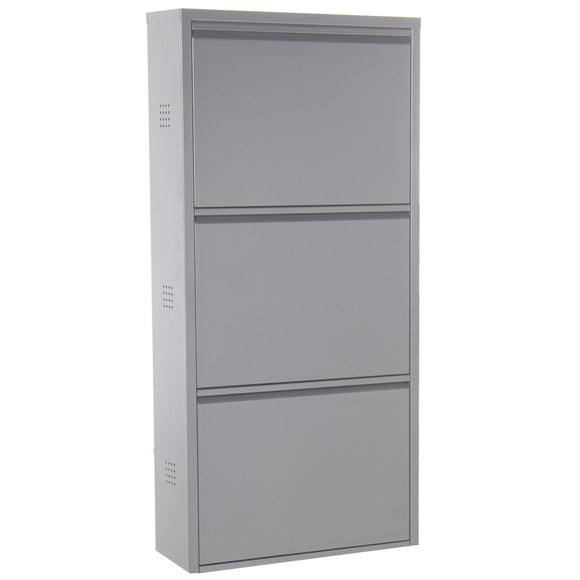 Shoe Rack Alexandra House Living Grey 50 x 103 x 15 cm 3 drawers-0