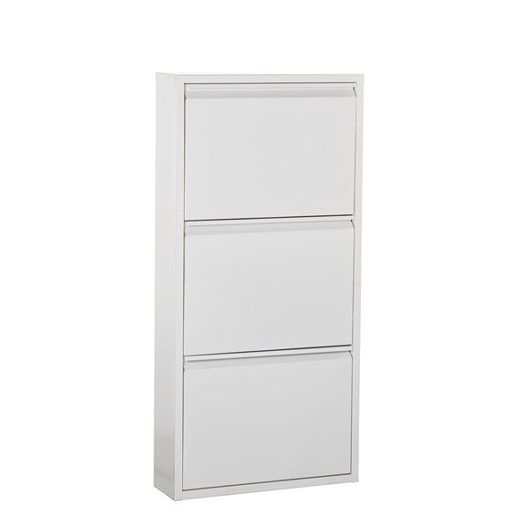 Shoe Rack Alexandra House Living White 50 x 103 x 15 cm 3 drawers-0