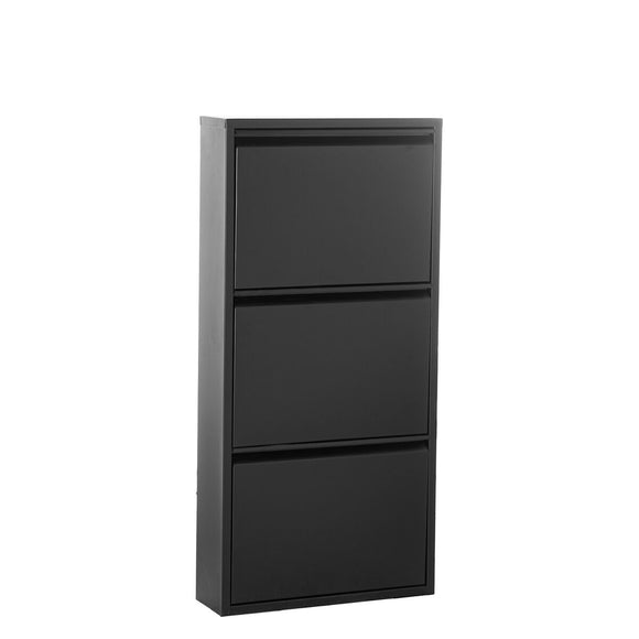 Shoe Rack Alexandra House Living Black 50 x 103 x 15 cm 3 drawers-0