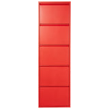 Shoe Rack Alexandra House Living Red 50 x 170 x 15 cm 5 drawers-3