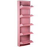 Shoe Rack Alexandra House Living Pink 50 x 170 x 15 cm 5 drawers-6