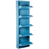 Shoe Rack Alexandra House Living Blue 50 x 170 x 15 cm 5 drawers-6