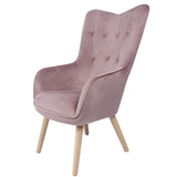 Armchair Alexandra House Living Pink 65 x 99 x 71 cm-4