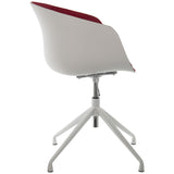 Office Chair Alexandra House Living White Red Rotating-4