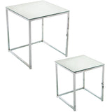 Set of 2 tables Alexandra House Living Grey Metal-1