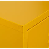 Sideboard Alexandra House Living Yellow Metal 80 x 102 x 35 cm-1