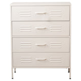 Chest of drawers Alexandra House Living White Metal 80 x 102 x 35 cm-5