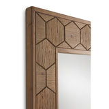 Hanging mirror Alexandra House Living Natural 89 x 80 x 4 cm-3