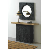 Hanging mirror Alexandra House Living Black 80 x 80 x 7 cm-2