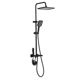 Shower Column Fontastock Black Stainless steel ABS Plastic-0