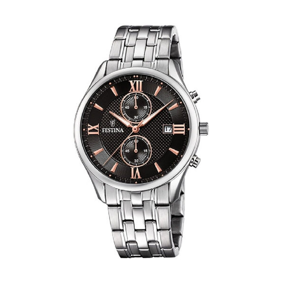 Men's Watch Festina F6854/7 Black Silver-0