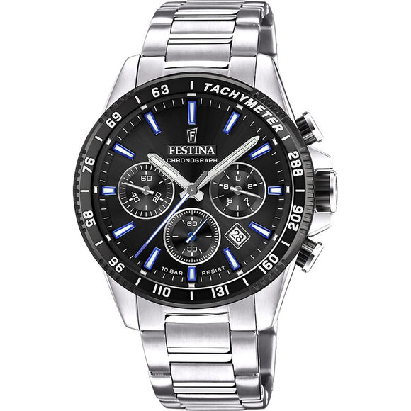 Men's Watch Festina F20560/5 Black Silver-0