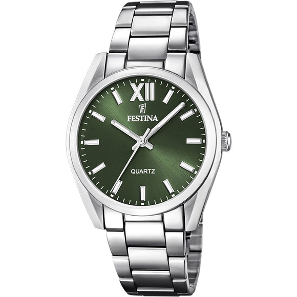 Men's Watch Festina F20622/4 Green Silver-0