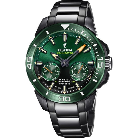 Men's Watch Festina F20646/1 Black Green-0