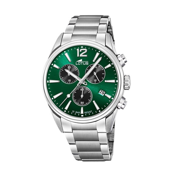 Men's Watch Lotus 18690/4 Green Silver-0