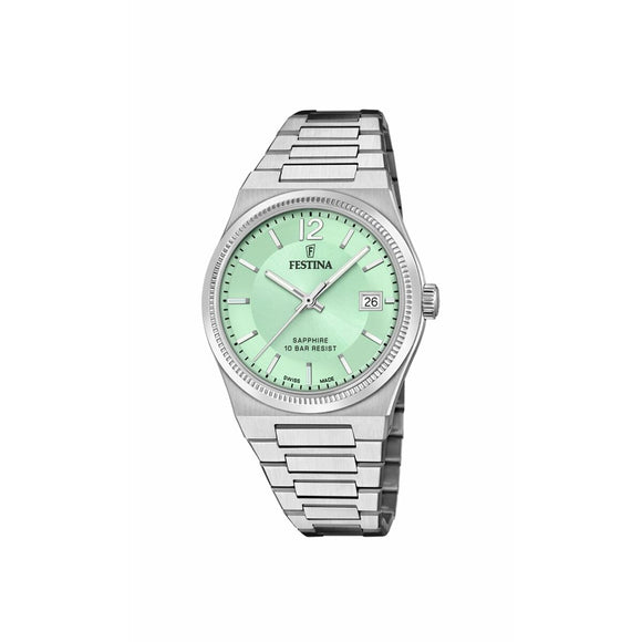 Men's Watch Festina F20035/3 Green Silver-0