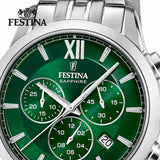 Men's Watch Festina F20040/3 Green Silver-5