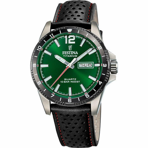 Men's Watch Festina F20699/3 Black Green-0