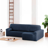 Right short arm chaise longue cover Eysa ROC Blue 180 x 120 x 360 cm-4