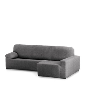 Right short arm chaise longue cover Eysa ROC Dark grey 180 x 120 x 360 cm-0