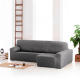 Right short arm chaise longue cover Eysa ROC Dark grey 180 x 120 x 360 cm-4