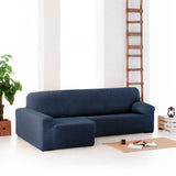 Right short arm chaise longue cover Eysa ROC Blue 180 x 120 x 360 cm-4