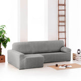 Right short arm chaise longue cover Eysa ROC Light grey 180 x 120 x 360 cm-4