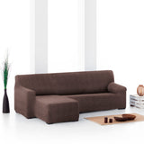 Right short arm chaise longue cover Eysa ROC Brown 120 x 120 x 360 cm-4