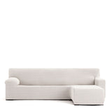 Right short arm chaise longue cover Eysa JAZ White 120 x 120 x 360 cm-0