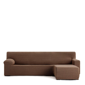 Right short arm chaise longue cover Eysa JAZ Brown 120 x 120 x 360 cm-0