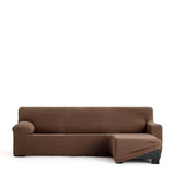 Right short arm chaise longue cover Eysa JAZ Brown 120 x 120 x 360 cm-4