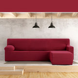 Right short arm chaise longue cover Eysa JAZ Burgundy 120 x 120 x 360 cm-5