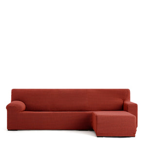 Right short arm chaise longue cover Eysa JAZ Dark Red 120 x 120 x 360 cm-0