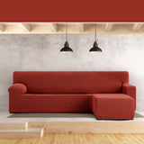 Right short arm chaise longue cover Eysa JAZ Dark Red 120 x 120 x 360 cm-1