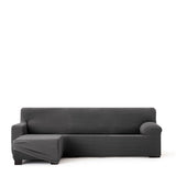 Right short arm chaise longue cover Eysa JAZ Dark grey 120 x 120 x 360 cm-1