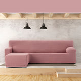Right short arm chaise longue cover Eysa JAZ Pink 120 x 120 x 360 cm-5