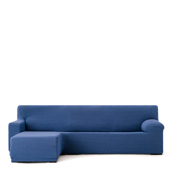 Right short arm chaise longue cover Eysa JAZ Blue 120 x 120 x 360 cm-0