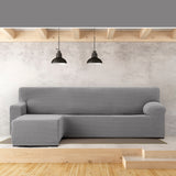 Right short arm chaise longue cover Eysa JAZ Grey 120 x 120 x 360 cm-5