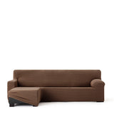 Right short arm chaise longue cover Eysa JAZ Brown 120 x 120 x 360 cm-1