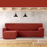Right short arm chaise longue cover Eysa JAZ Dark Red 120 x 120 x 360 cm-5