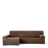 Left long arm chaise longue cover Eysa JAZ Brown 180 x 120 x 360 cm-1