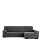 Right long arm chaise longue cover Eysa JAZ Dark grey 180 x 120 x 360 cm-1